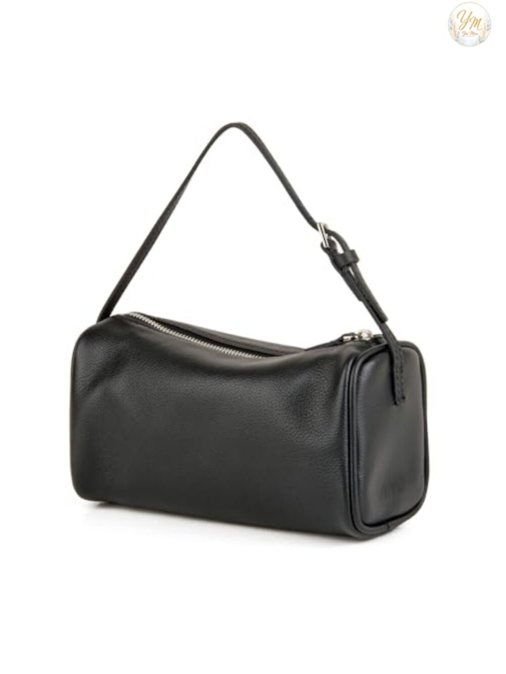 Women's Premium Full-Grained Leather Crossbody Hobo Bag with Adjustable Strap